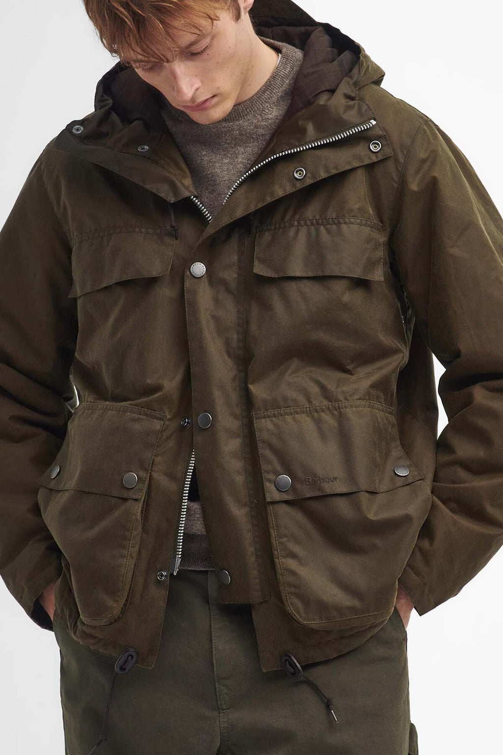 【良品】BARBOUR Duke Waxed Jacket ブラウン L Barbour International Duke Waxed Jacket BARK : Amazon.co.uk