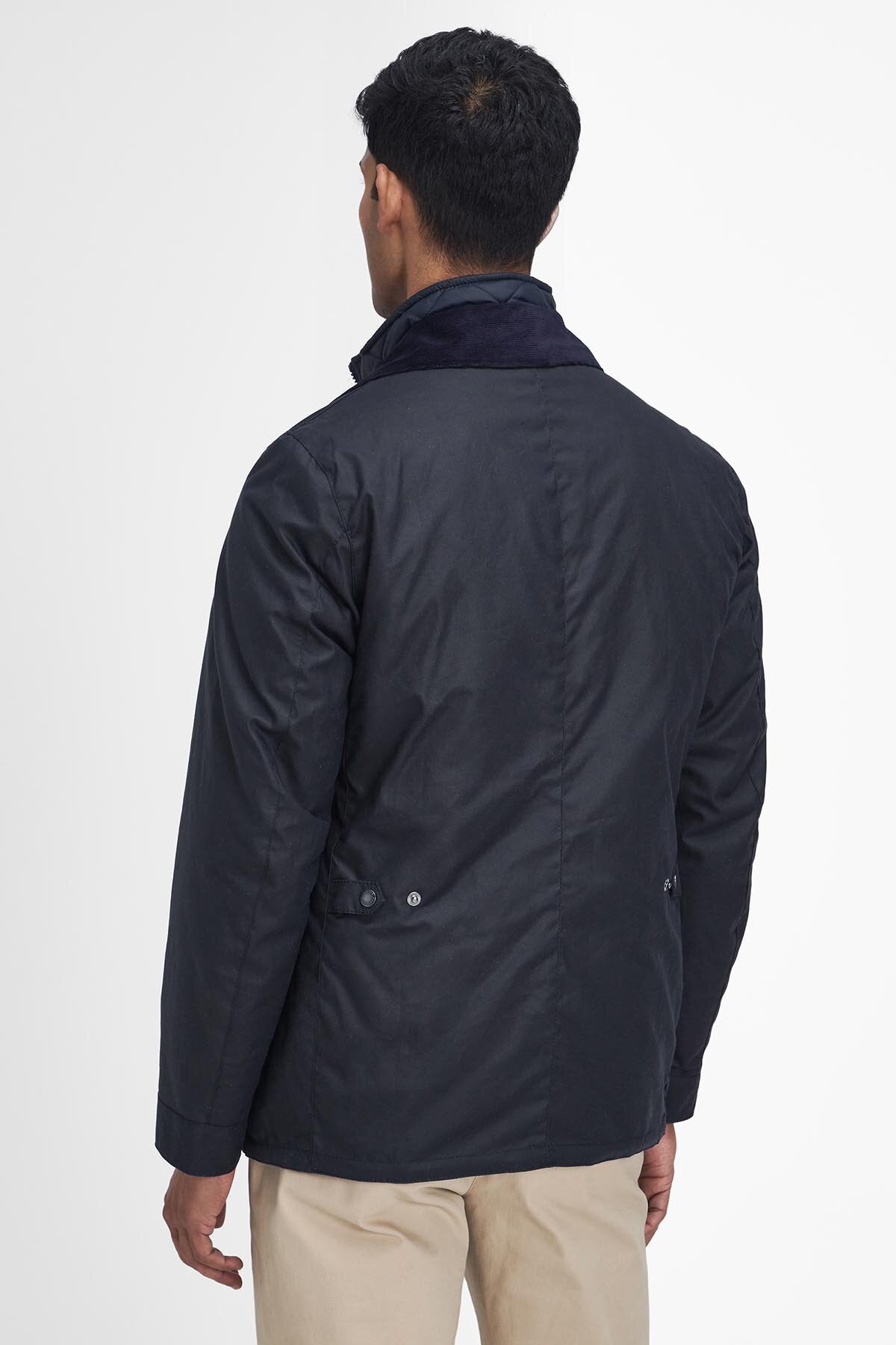 Barbour Craster Waxed Jacket Navy by Barbour | Men | WP Store