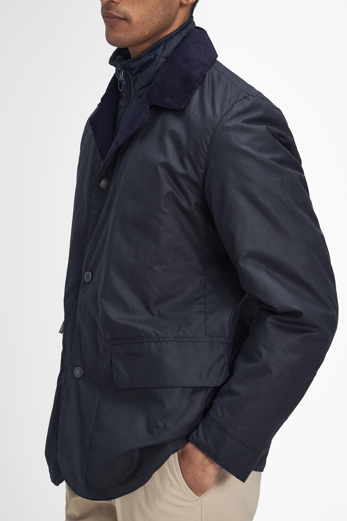 Barbour Craster Waxed Jacket Navy by Barbour | Men | WP Store