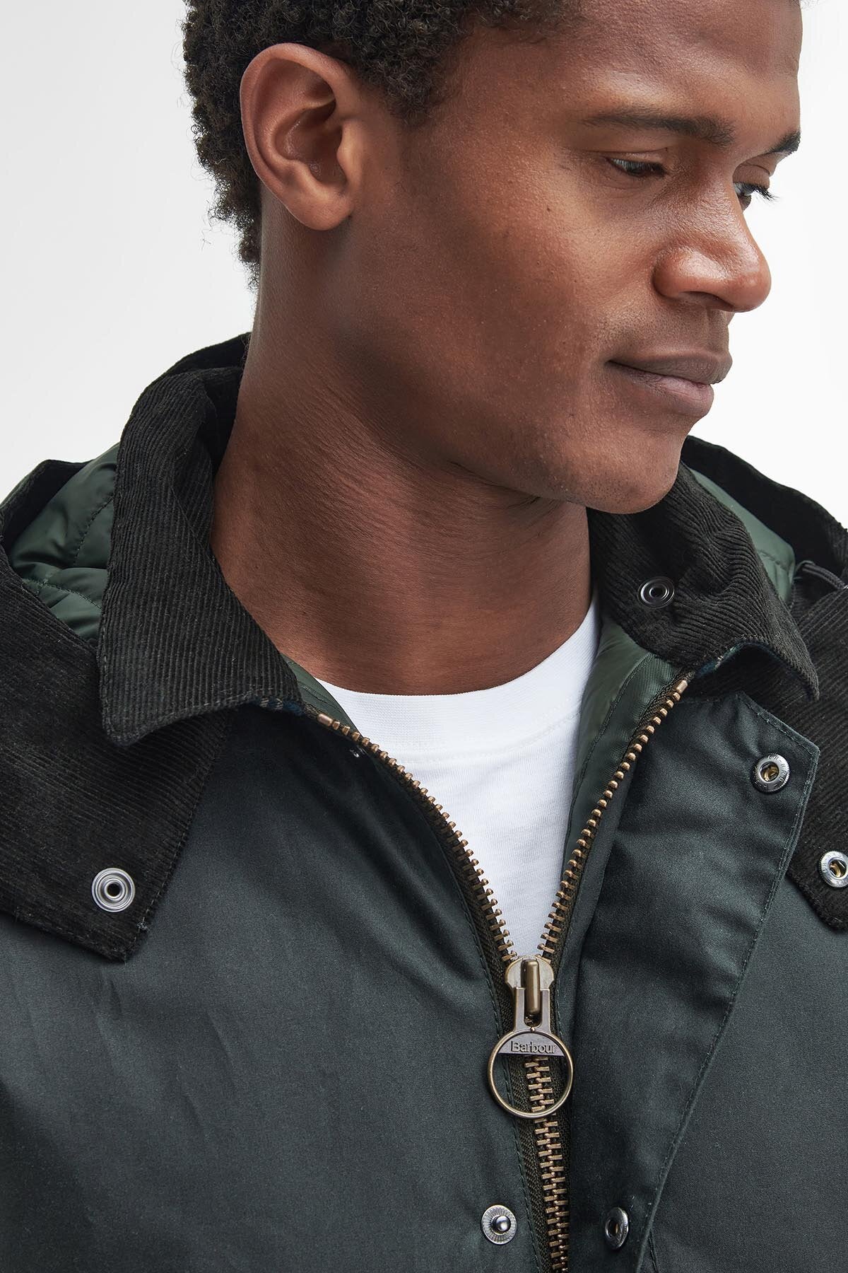 Waxed Cotton Jacket Sage Green Barbour Beaufort Mens Green Barbour