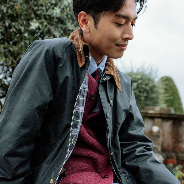 Barbour 130th Anniversary Transport Waxed Jacket Sage by
