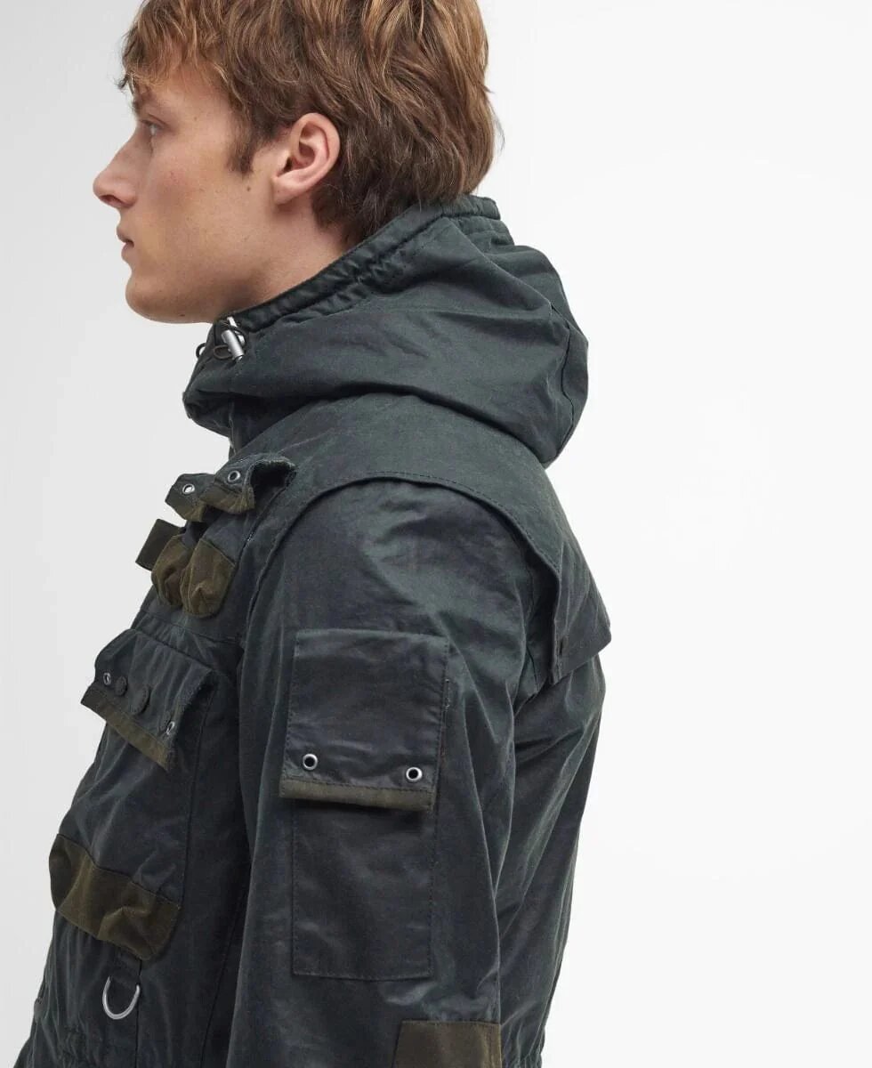 Barbour x TO KI TO Military Waxed Jacket Sage by Barbour | Men