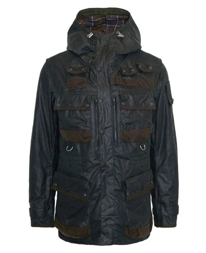 Barbour x TO KI TO Military Waxed Jacket Sage by Barbour | Men