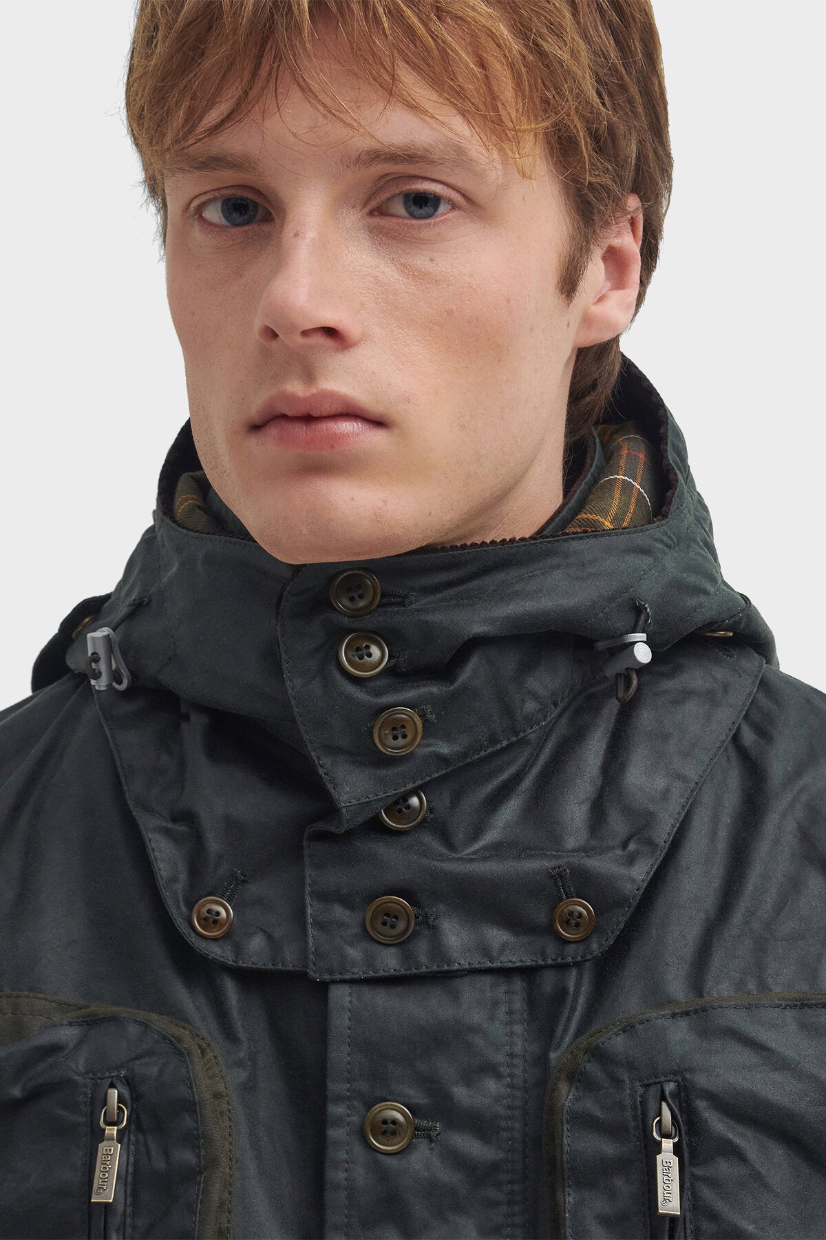 Barbour x TO KI TO Outland Waxed Jacket Sage by Barbour | Men | WP
