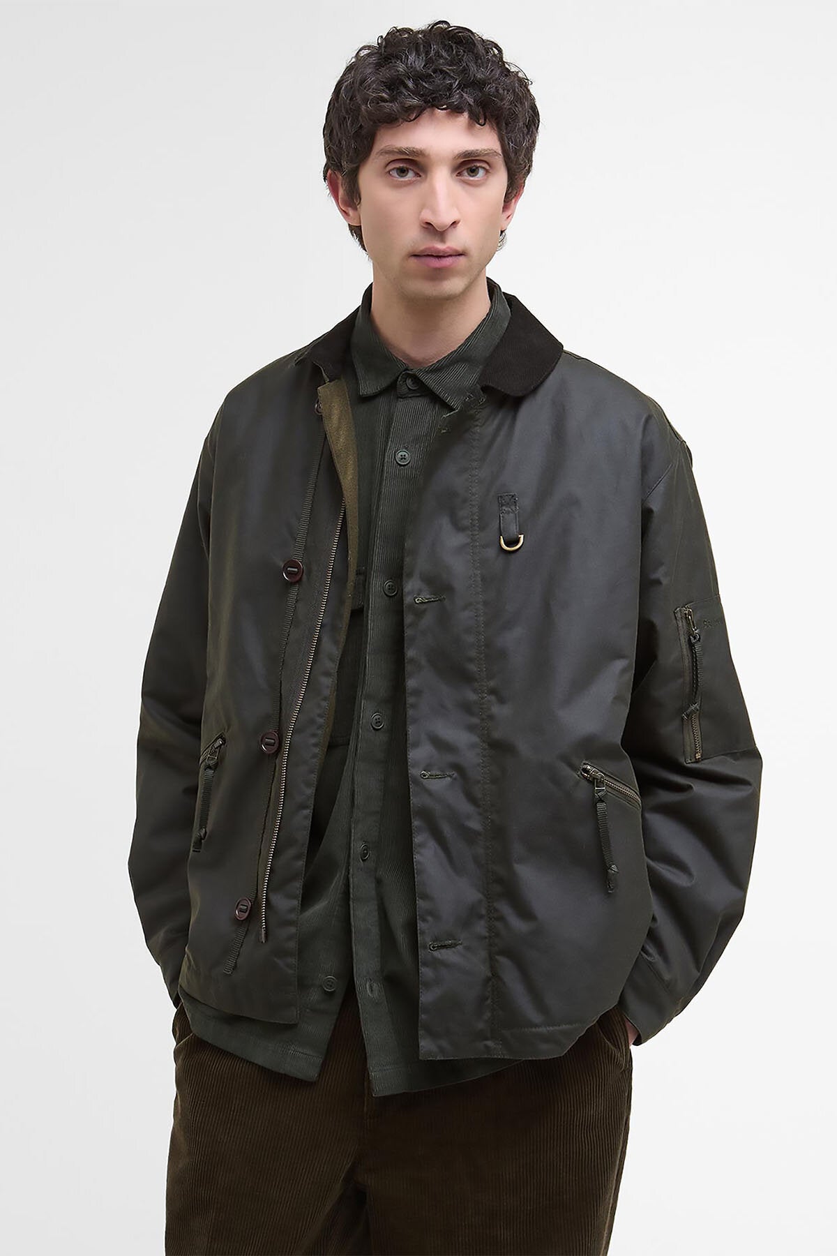Hanger Waxed Deck Jacket Archive olive by Barbour | Men | WP Store