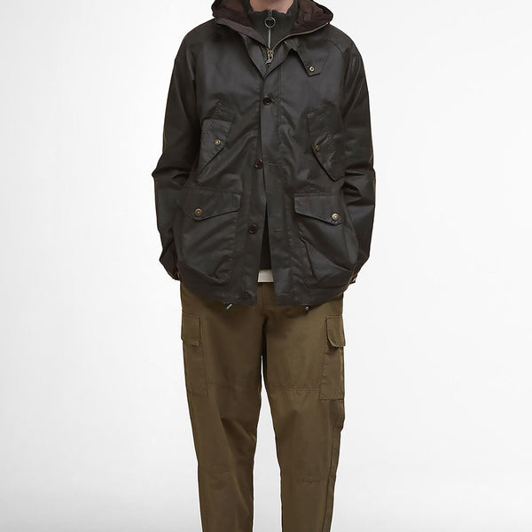 Barbour Re-Engineered Endurance Mountain Waxed Parka Olive by