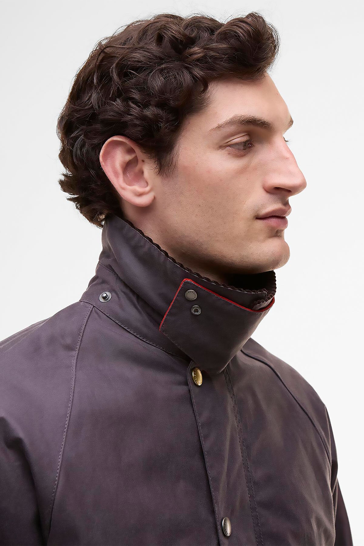 Paul Smith loves Barbour Oversized Bedale Waxed Jacket Grey lilac