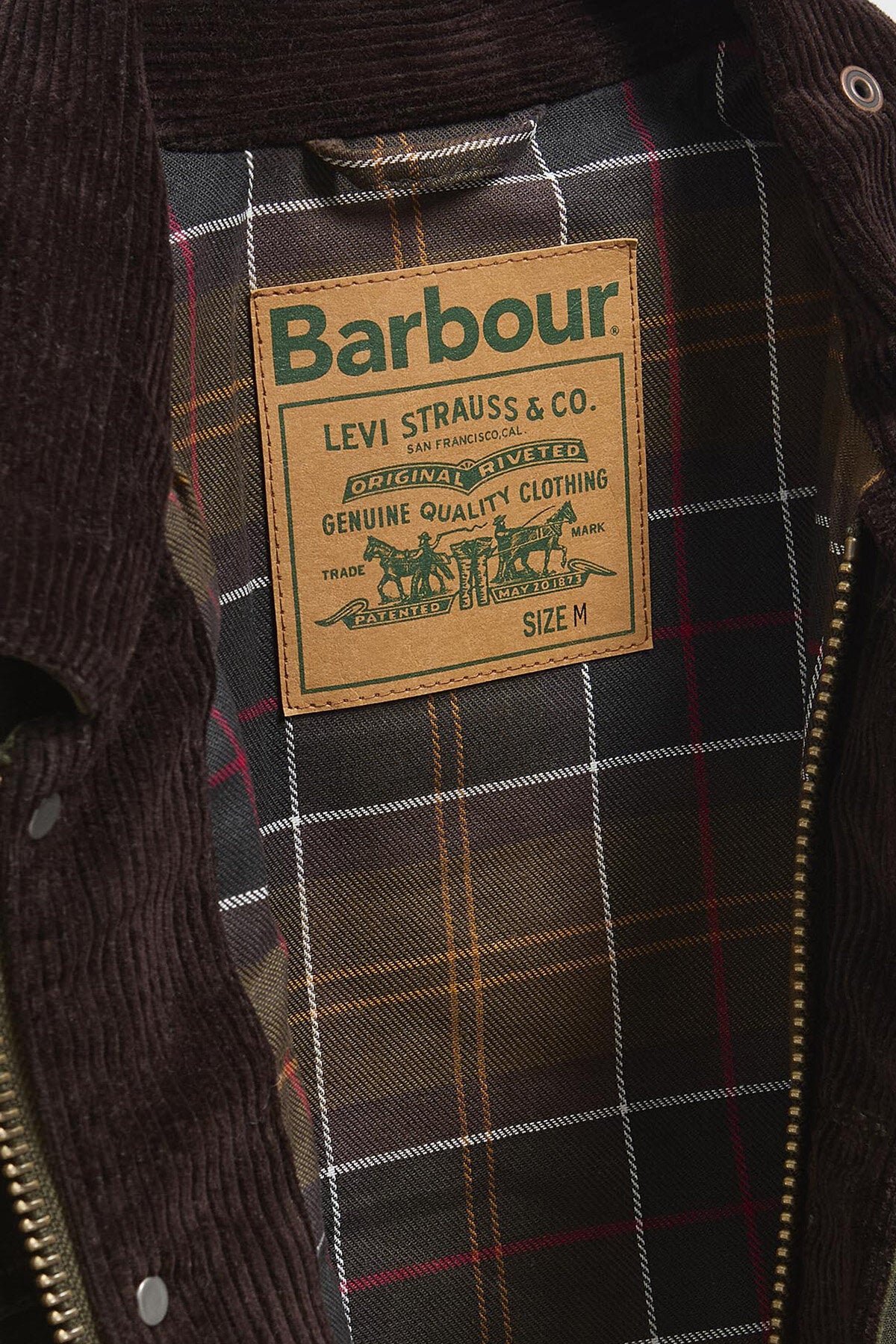 Barbour x Levi's Type Ii Wax Jkt Archive olive by Barbour | Men