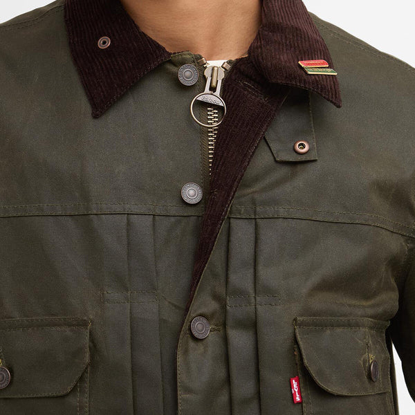 LEVI'S® X BARBOUR TYPEⅡ WAXED JACKET M Buy Barbour x Levi's Type II Waxed Jacket for N/A 0.0 | BARBOUR_US