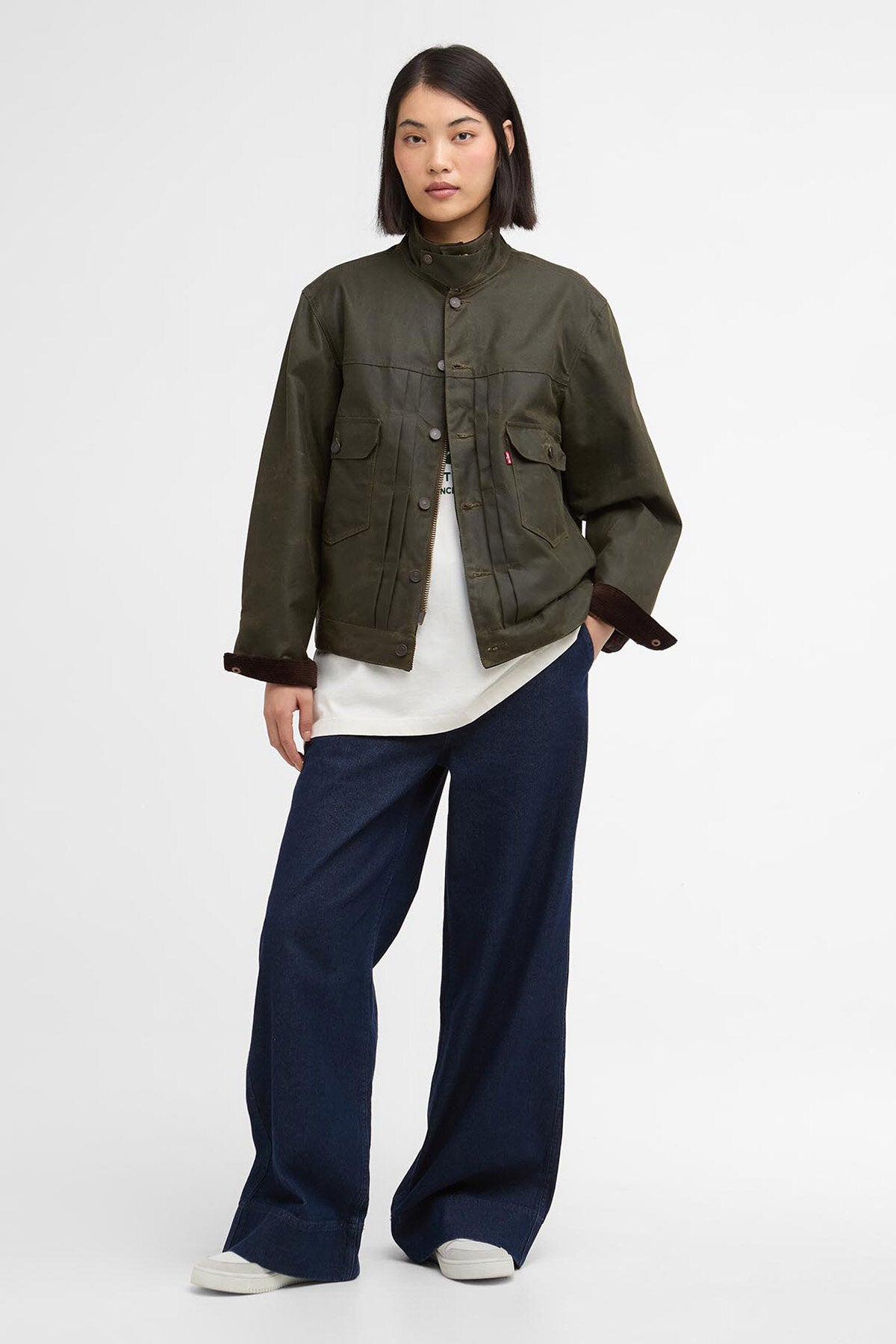 Barbour x Levi's Type Ii Wax Jkt Archive olive by Barbour | Men