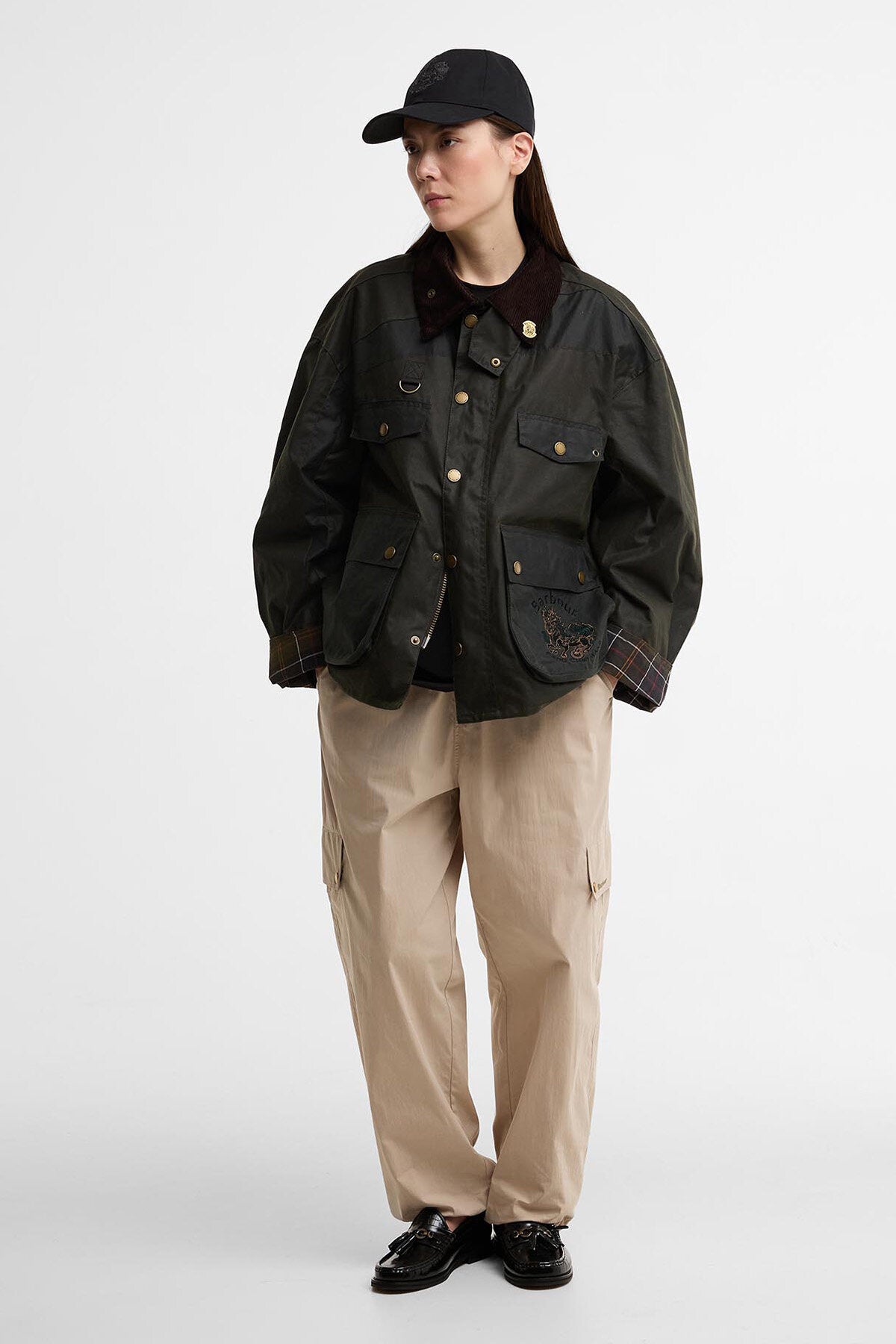 Barbour x Feng Chen Wang Porter Waxed Jacket Archive olive by 