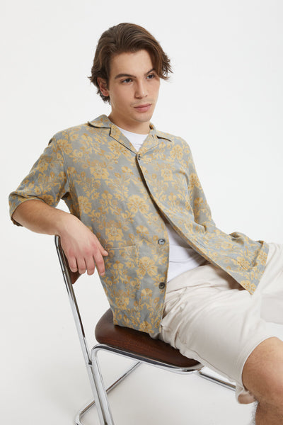 トップス Needles Cabana Shirt-Poly India Jq 24SS 24SS】Needles ニードルズ Cabana Shirt -Poly India Jq- カバナ
