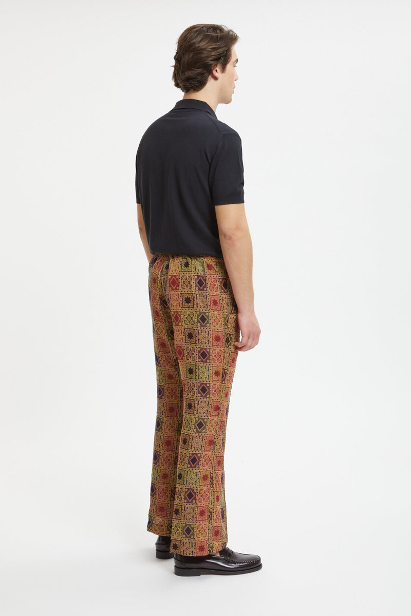 String Boot-Cut Trousers