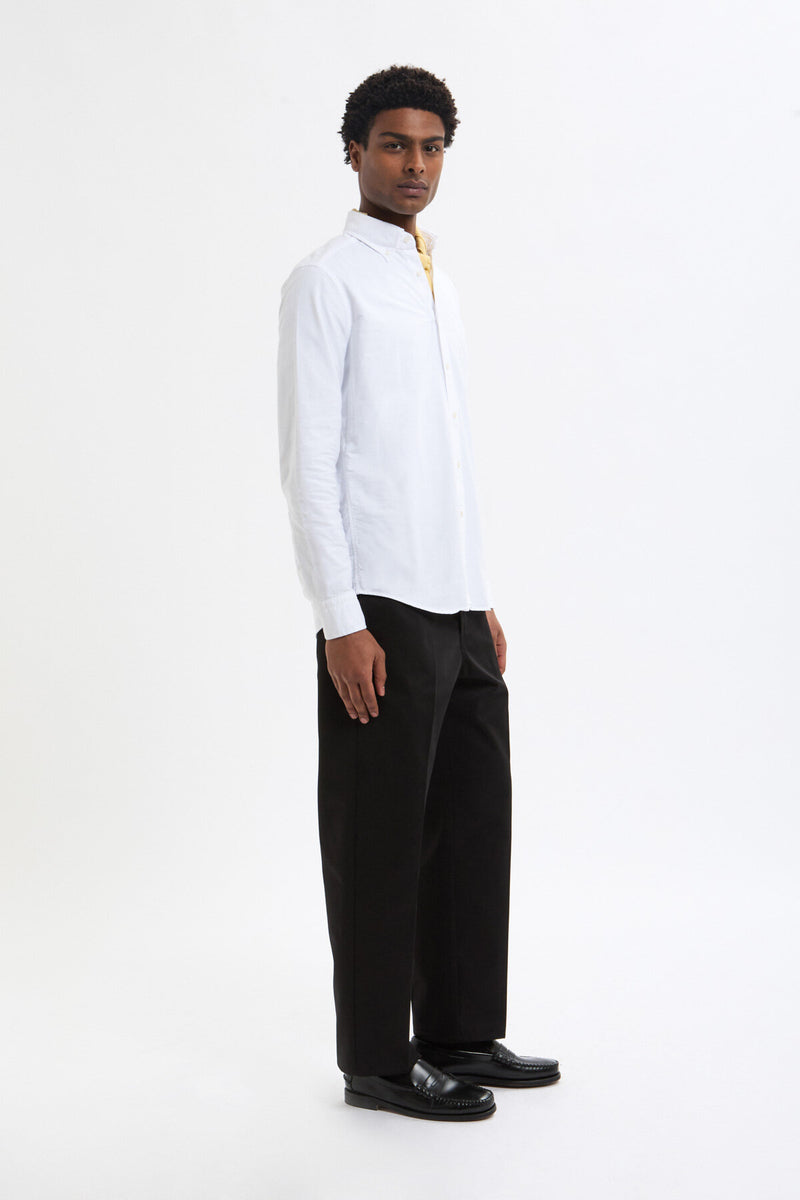 Pantaloni in Twill Taglio Dritto