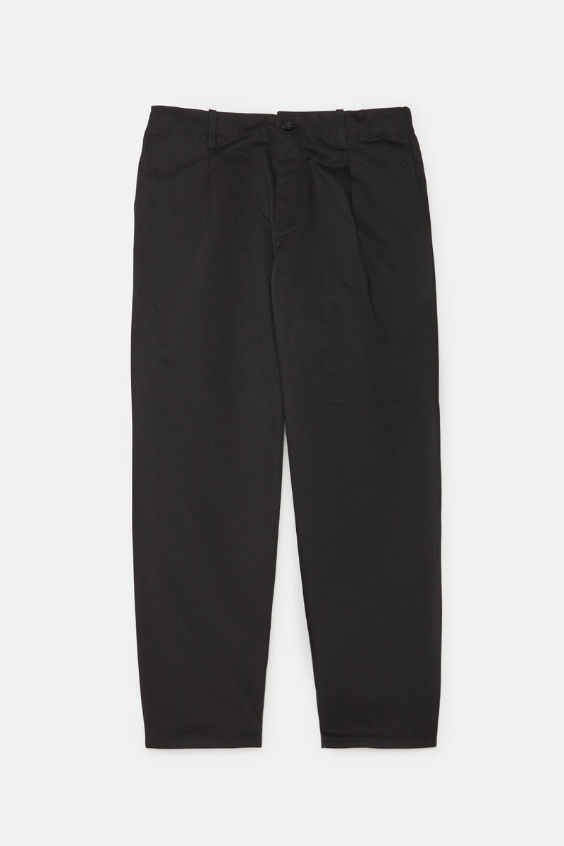 Tuck Tapered Fit Twill Pants