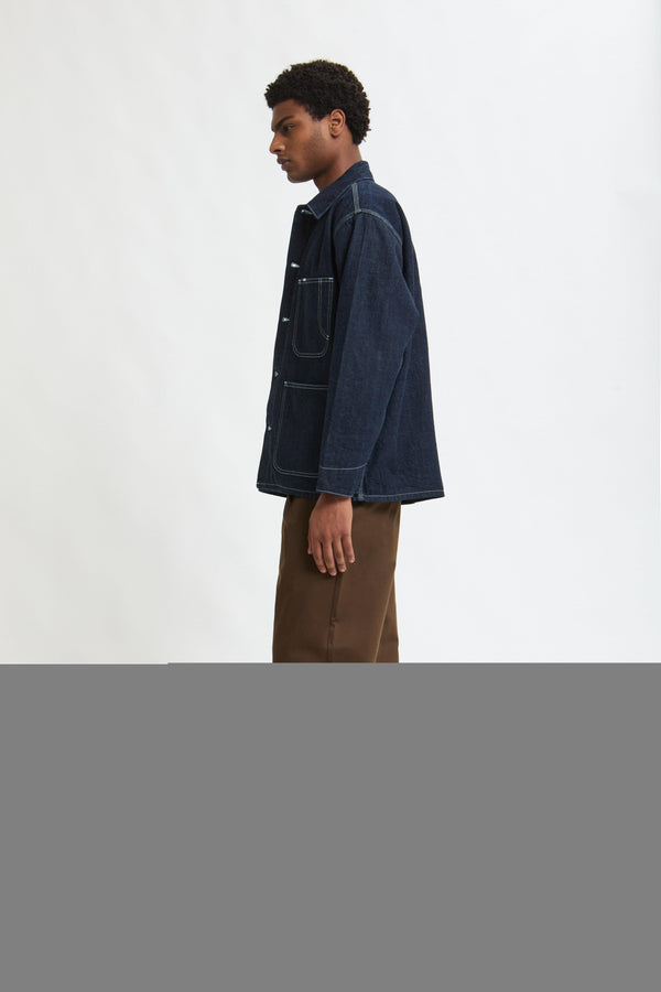 Tuck Tapered Fit Twill Pants