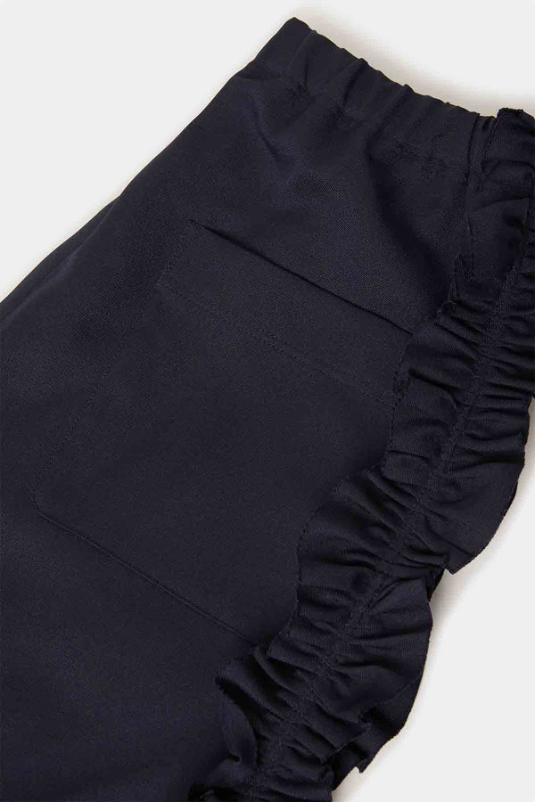 Pantaloni con frappe laterali