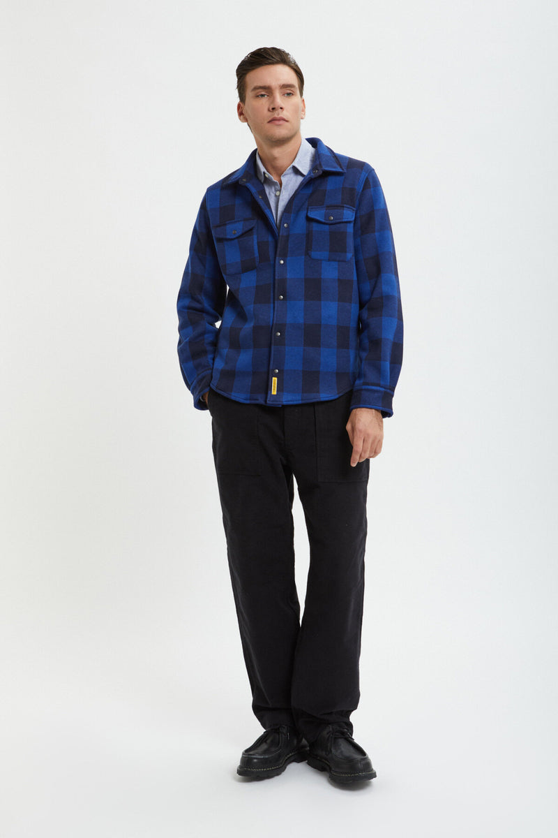 Overshirt a quadri in Micropile