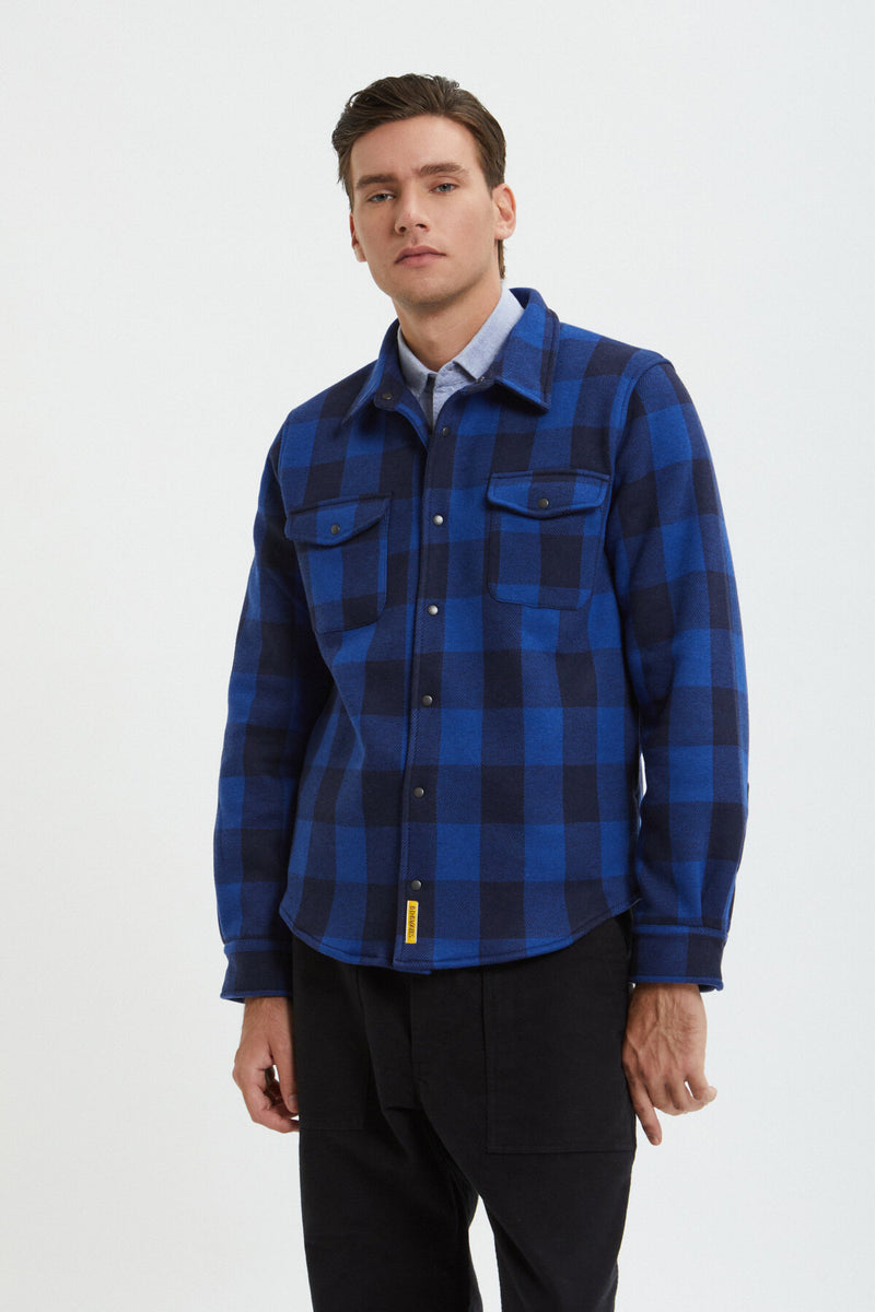 Overshirt a quadri in Micropile