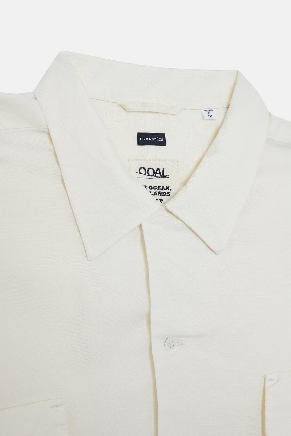 Open Collar Cupra Hemp Shirt Ecru by Nanamica | Men | WP Store