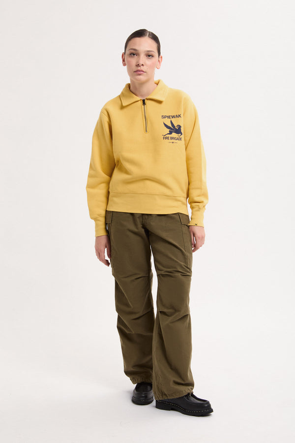 Half Zip Stand Collar Sweatshirt