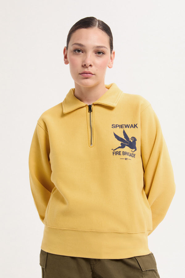 Half Zip Stand Collar Sweatshirt