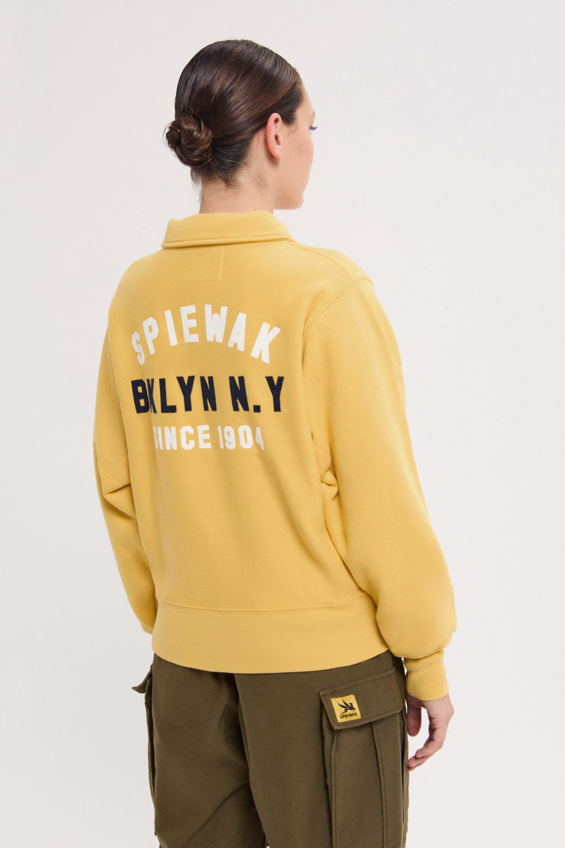 Half Zip Stand Collar Sweatshirt