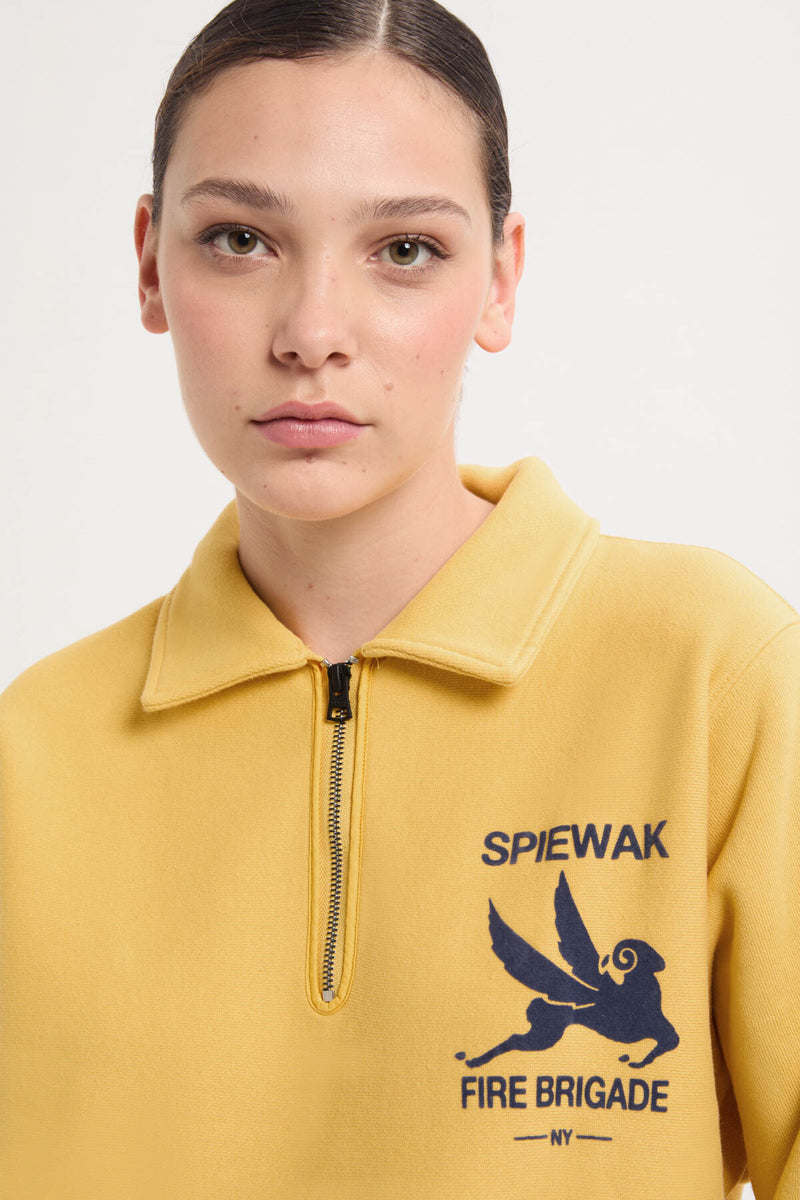 Half Zip Stand Collar Sweatshirt