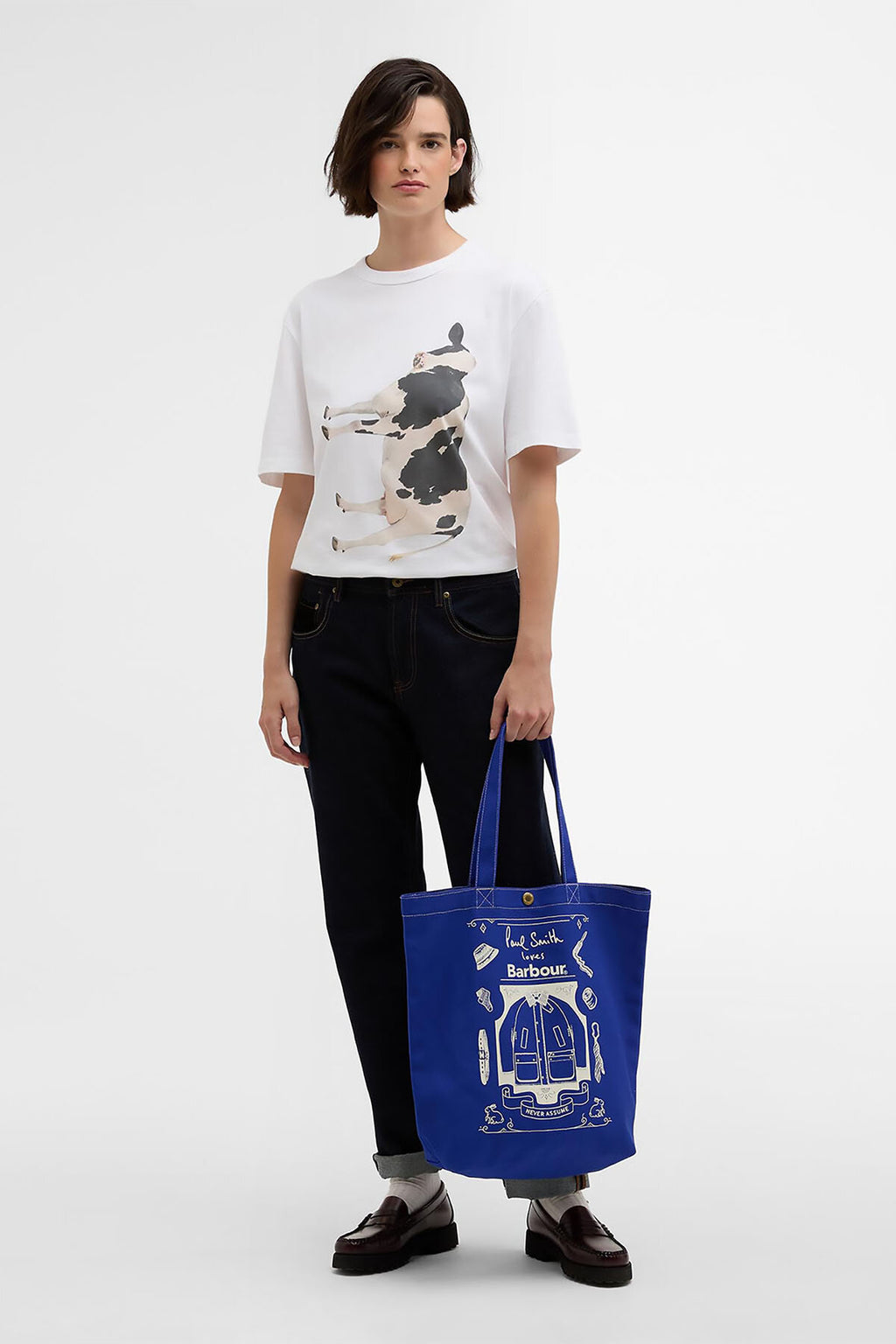 Paul Smith loves Barbour Best in Show Tote Bag Blue by Barbour