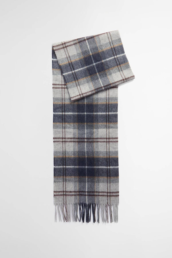 Sciarpa con motivo tartan in lana e cashmere