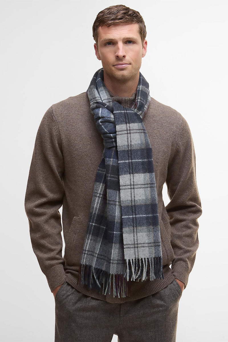 Wool Cashmere Tartan Scarf