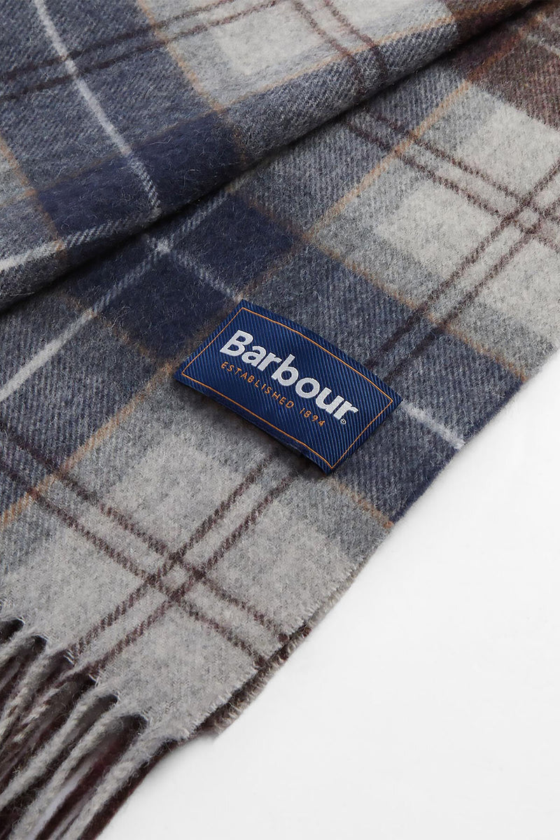 Sciarpa Brack in tartan con finitura patchwork