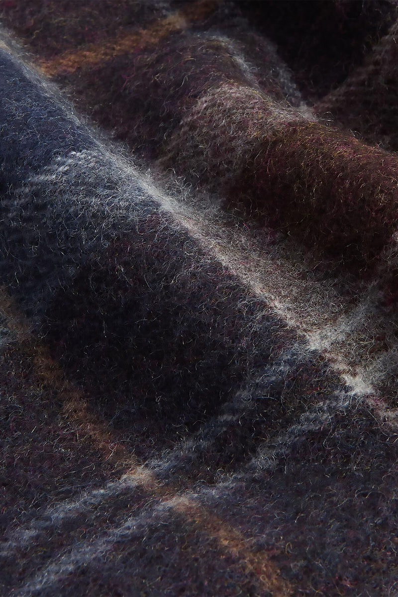 Sciarpa Brack in tartan con finitura patchwork