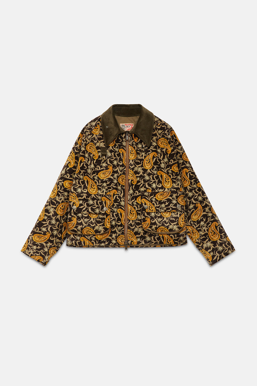 Corduroy Paisley Spey Jacket Brown by Wp Archivio Handmade