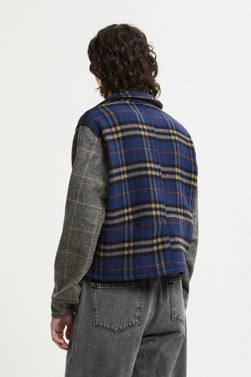 Wool Patchwork Overshirt