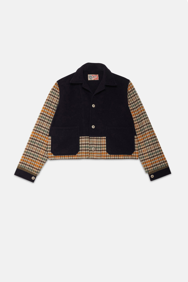 Wool Patchwork Overshirt