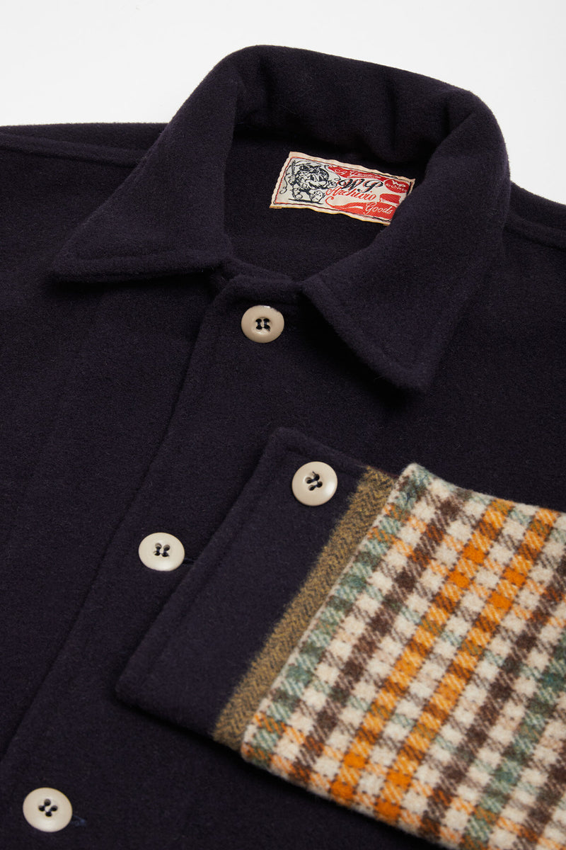 Wool Patchwork Overshirt