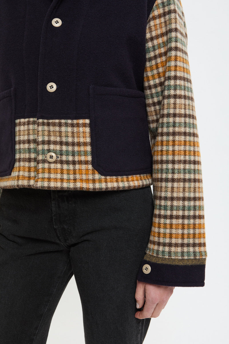 Wool Patchwork Overshirt