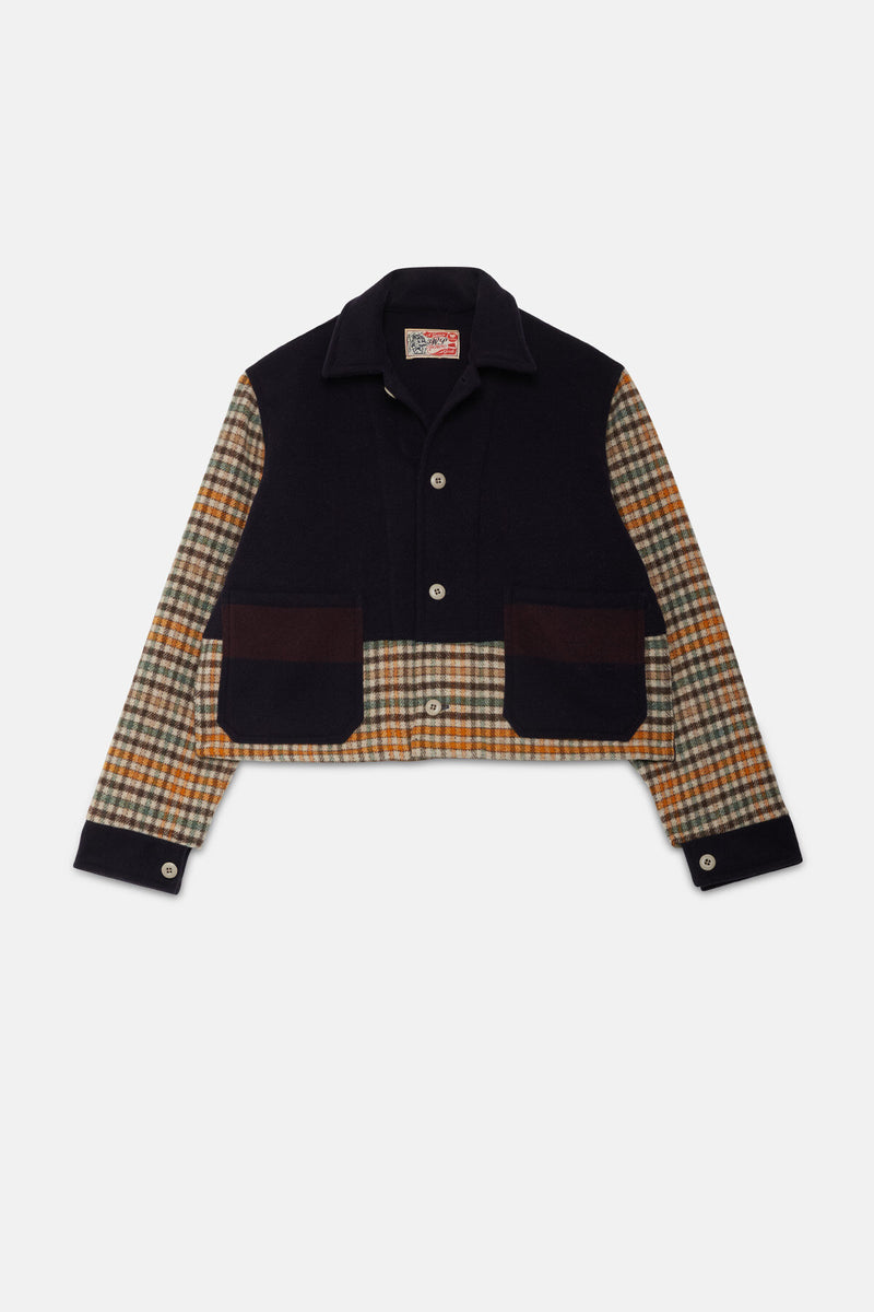 Wool Patchwork Overshirt