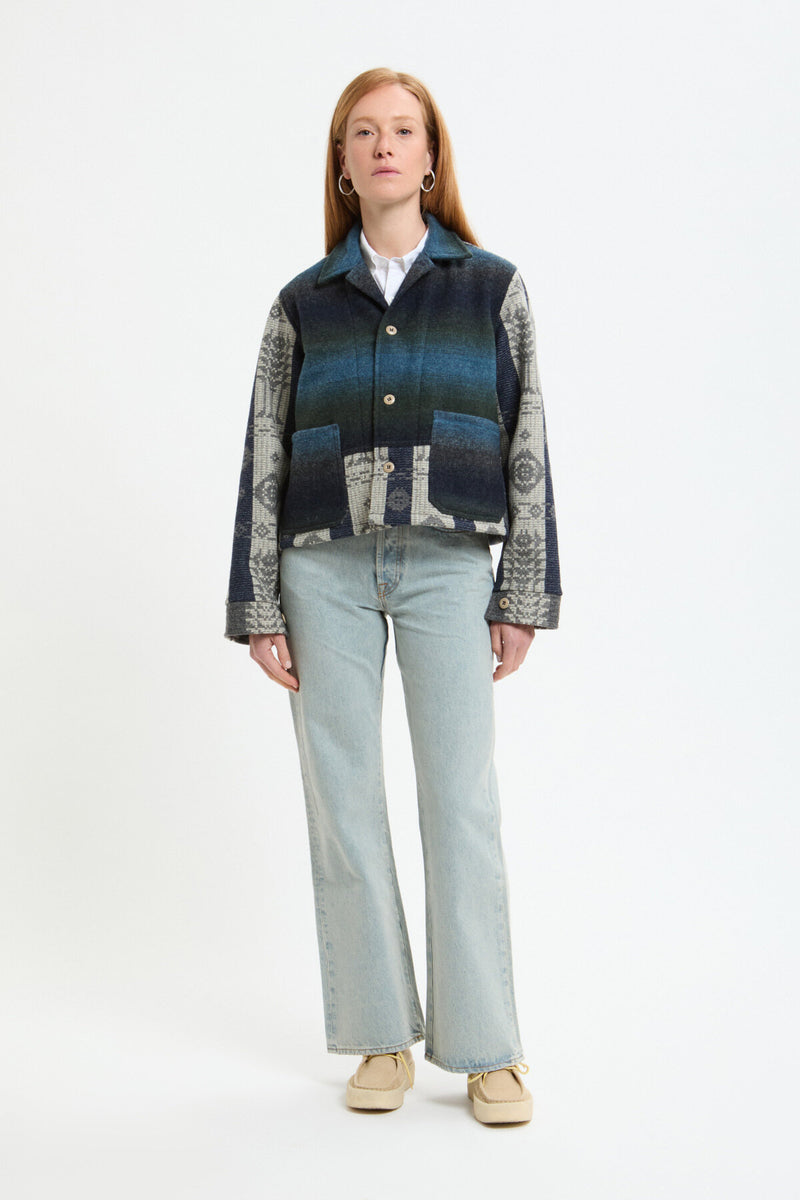 Wool Patchwork Overshirt