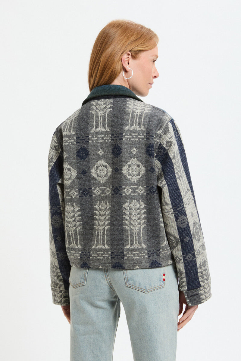 Wool Patchwork Overshirt