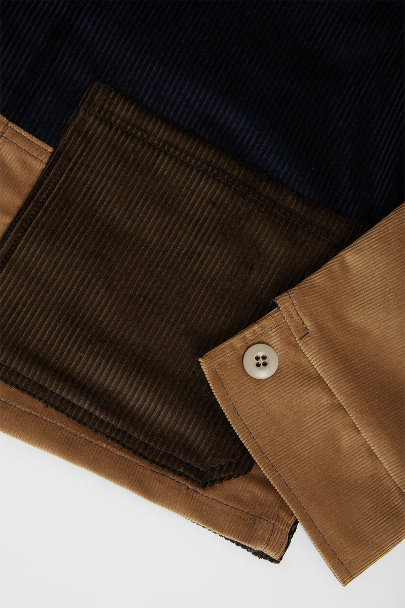 Velvet Patchwork Overshirt