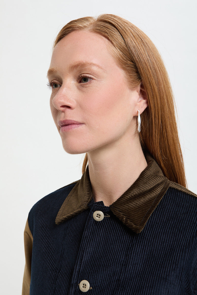 Velvet Patchwork Overshirt