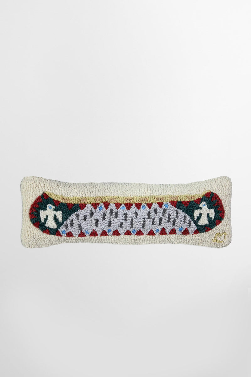 Cuscino Ricamato a Mano Eagle Longboat