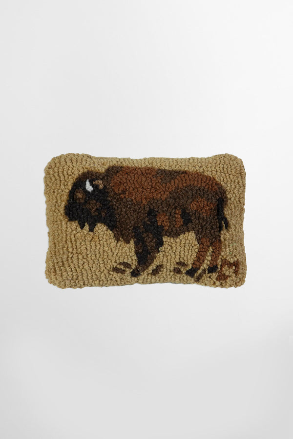 Cuscino decorativo in lana di bufalo dorato