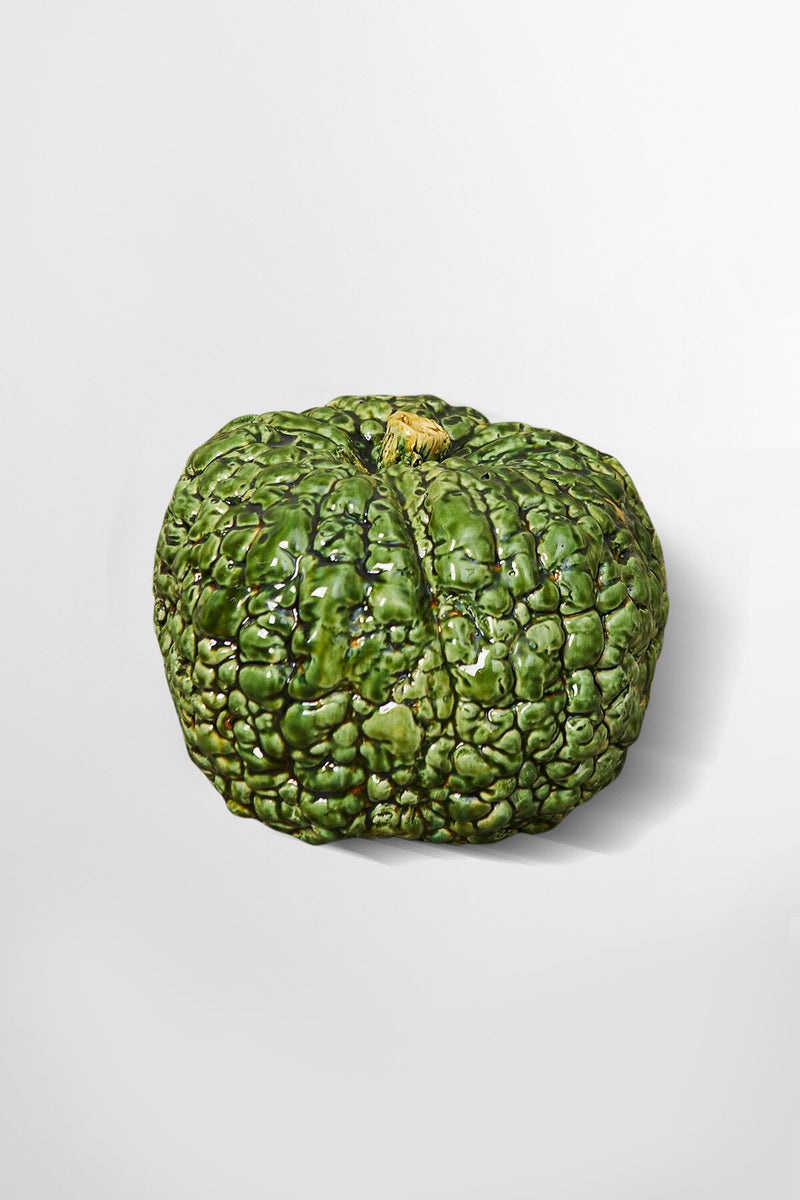 Italian pumpkin ceramic glazed replica