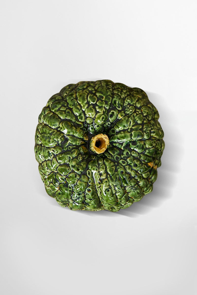 Italian pumpkin ceramic glazed replica