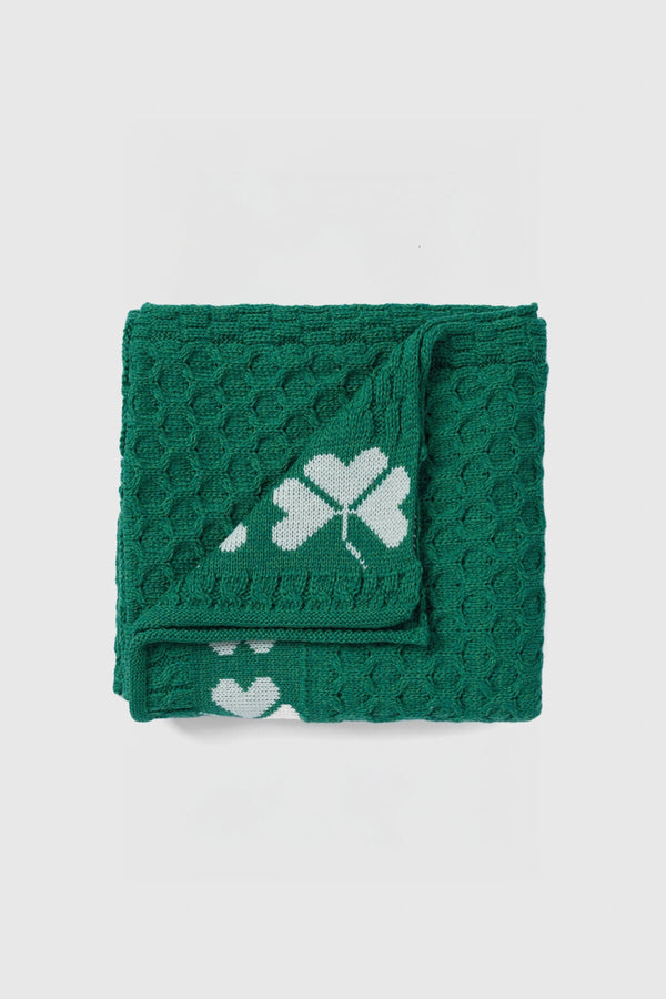 Coperta Aran Shamrock Heritage - verde