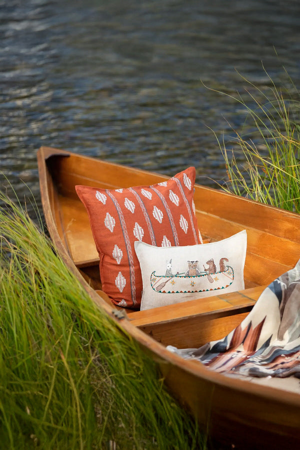 Cuscino tascabile Friends Canoe