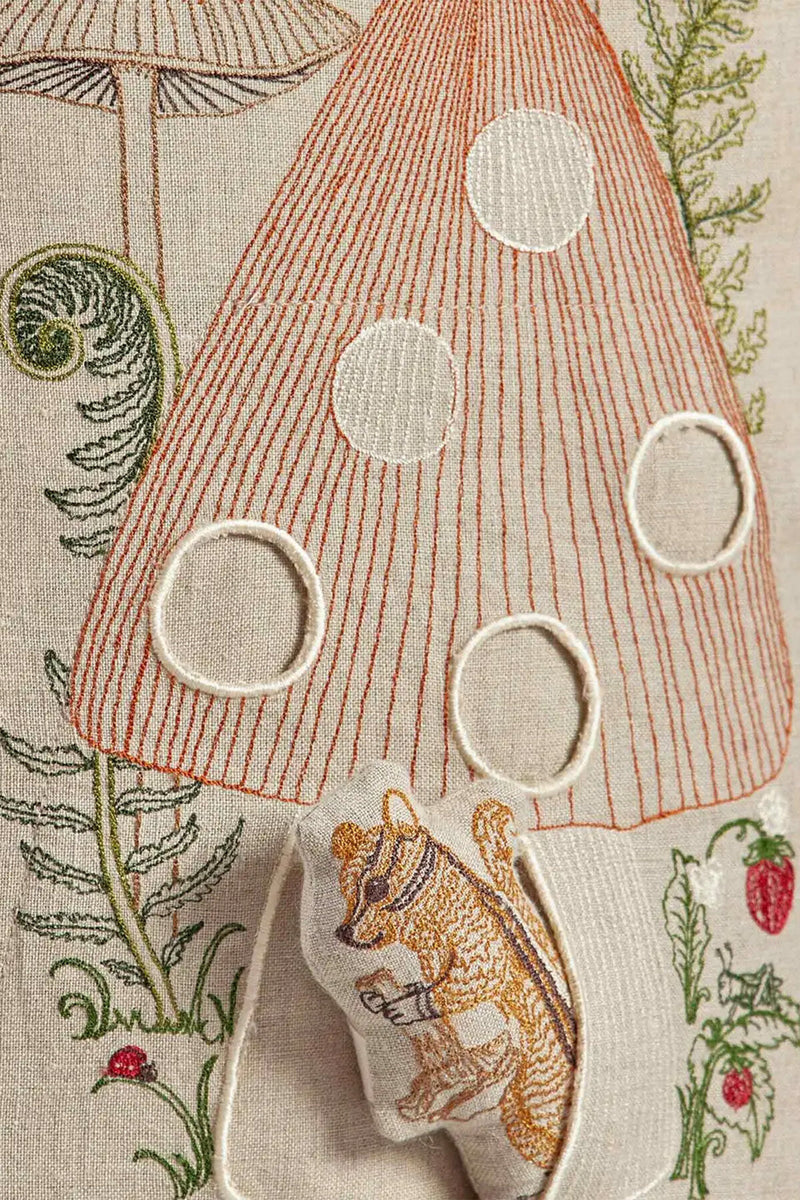 Mushroom House Pocket Pillow
